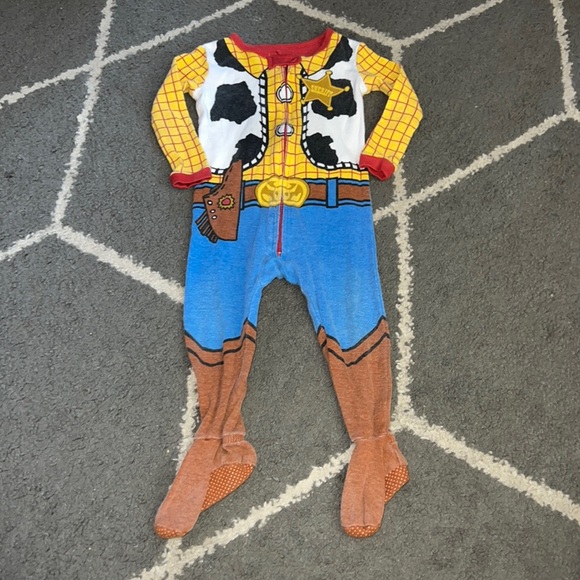 Disney Baby by Disney Parks Woody Stretchy Zip Up One Piece Sz 12-18 Months - Picture 2 of 6